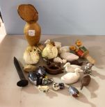 Lot of Small Wood Figurines