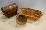 Two Baskets & Treasure Basket with Tapes 