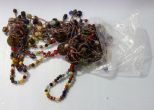 Four Colorful Beaded Tassels 