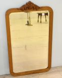 Oak Beveled Mirror