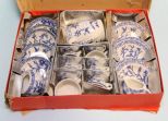 Blue and White Child's Tea Set