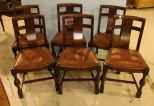 Set of Six Oak Side Chairs 
