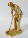 Brass Figure of Golfer