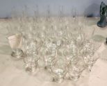 Twenty Five Tea Goblets & Twenty Shrimp Glasses