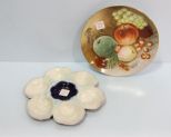 Oyster Plate & Polo China Fruit Plate