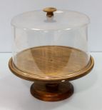 Cake Stand with Plastic Dome