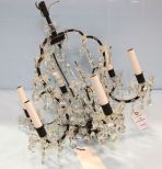 Iron and Austrian Crystal Chandelier 