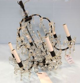 Iron and Austrian Crystal Chandelier 