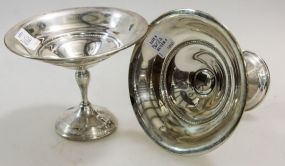 Pair of Sterling Silver Compotes 