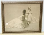 Print of Dancers signed August Munchhausen