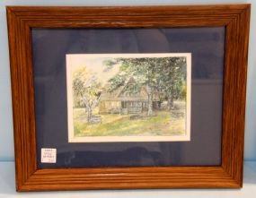 Watercolor Entitled The Lodge St. Catherine's Village
