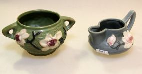 Two Roseville Pottery Magnolia  Pieces 