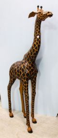 Large Leather Giraffe 
