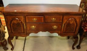 Cross Banded Chippendale Style Server