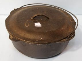 Large Iron Pot with Lid