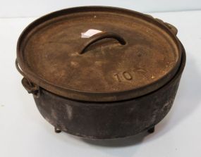 Iron Footed Pot with Lid