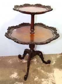 Mahogany Two Tier Table 