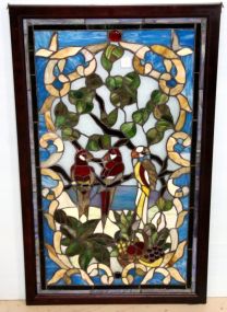 Parrot Stained Glass Window