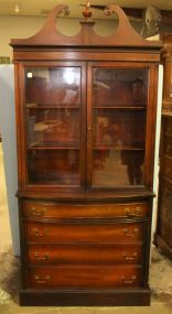 Mahogany Double Door China Cabinet