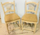 Pair of Ivory Bar Stools 