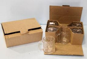 Set of Twelve Glass Mugs