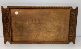 Carved Wood Tray
