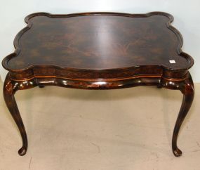 Maitland Smith Hand Painted Lacquer Tea Table