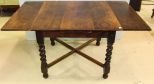 English Oak Barley Twist Draw Table