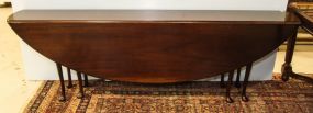 Long Early 20th Century Mahogany Queen Ann Style Irish Wake Table