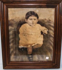 Early 20th Century Charcoal of Child