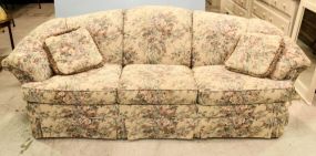 Three Cushion Upholstered Sofa