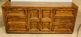 Two Door Six Drawer Console Cabinet