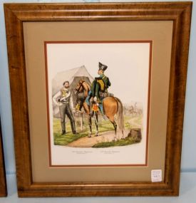 English Regiment Lithograph