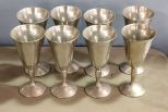 Set of Eight Plater Silverstone Goblets