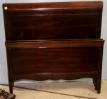 Pair of Mahogany Duncan Phyfe Twin Beds