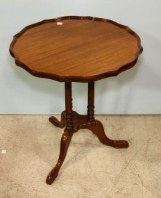 Mahogany Pie Crust Lamp Table