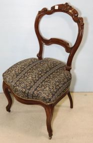 Walnut Victorian Side Chair