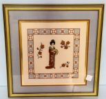 Needlepoint of Japanese Maiden