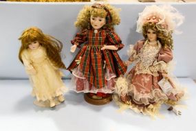 Three Porcelain Dolls