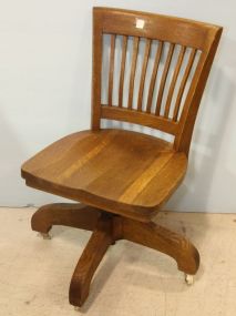Swivel Oak Desk Chair