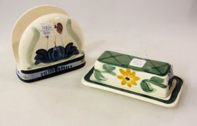 Gail Pittman Napkin Holder & Butter Dish