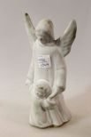 Signed McCarty Pottery Angel  & Child