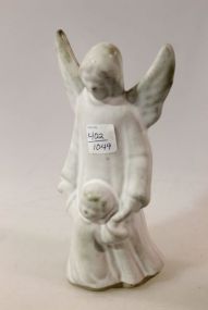 Signed McCarty Pottery Angel  & Child