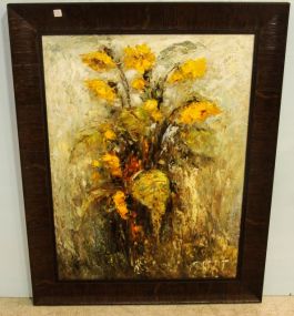 Large Oil Painting of Plants