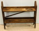 Oak Two Shelf Bookcase 