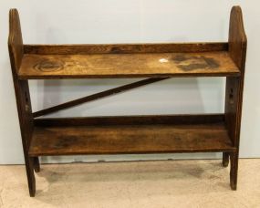 Oak Two Shelf Bookcase 