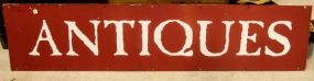 Painted Corrugated Antique Sign