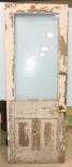 Antique Glass and Wood Panel Door