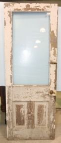 Antique Glass and Wood Panel Door