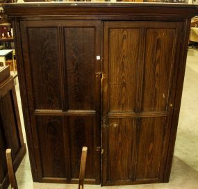 Two Piece Grained Cabinet
